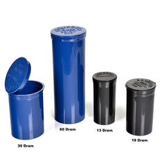 Pop Top 13 Dram Plastic Vials Case of 215