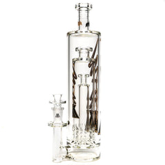 Moltn Glass - Eighty Bottle - Tall - Triple Bottle Perc - Gold Signature Label