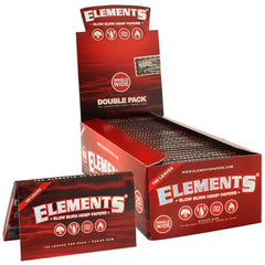 Elements Red Single Wide Slow Burn Hemp Rolling Paper