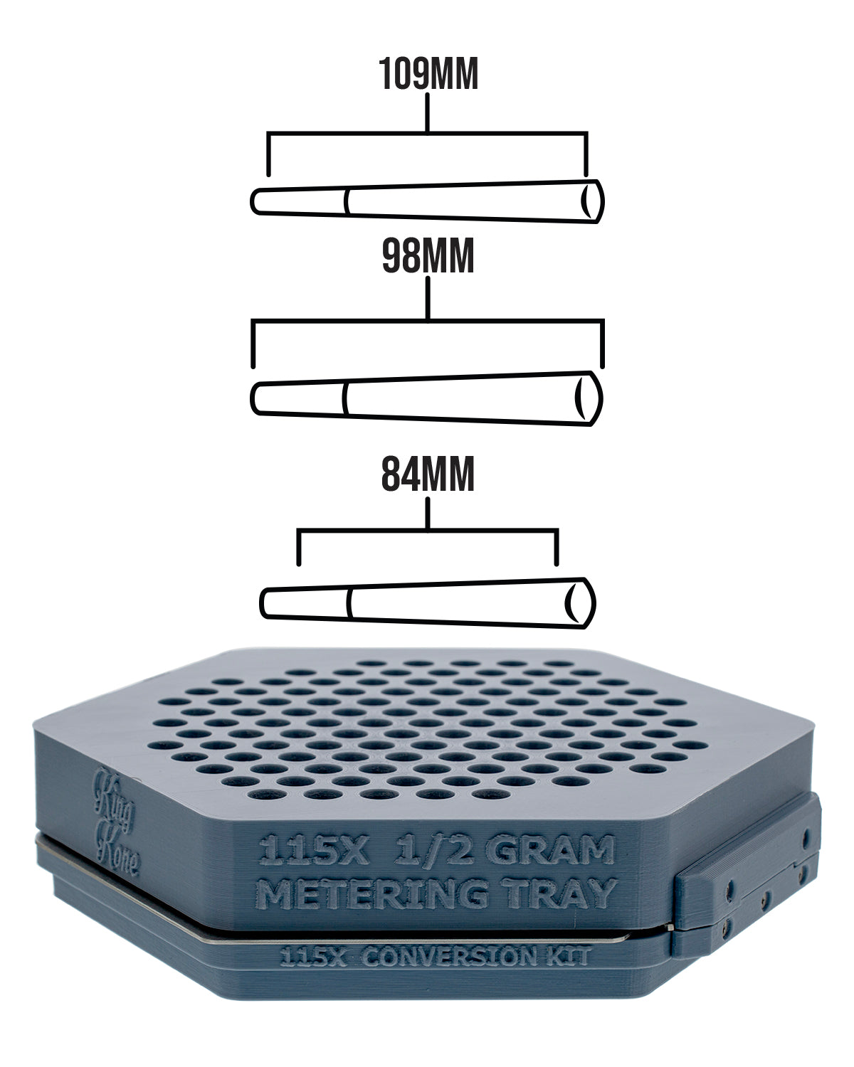 115 Tube Metering Tray .5g