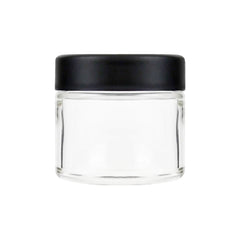 2 Oz Glass Jar Smooth Child Proof Lid (20 pcs)