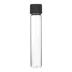 98mm Glass Tube With Child Proof Black Cap (200 pcs)