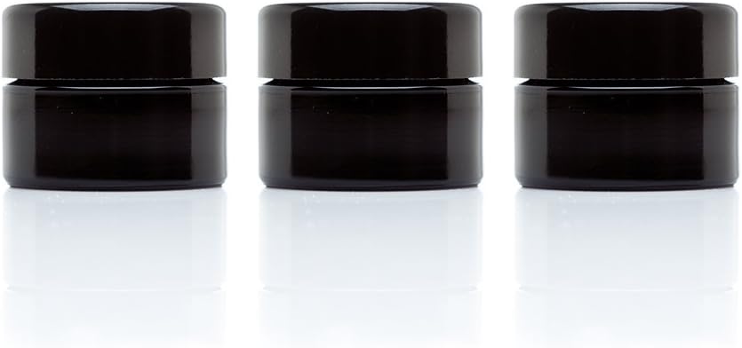 10ml U.V Glass Jars Non Child Proof (Pack Of 10)