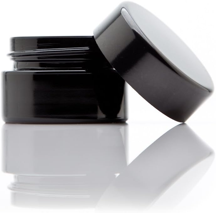 10ml U.V Glass Jars Non Child Proof (Pack Of 10)