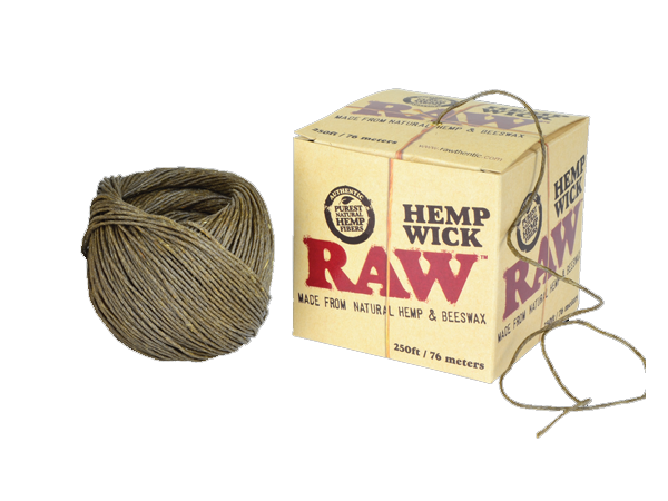 RAW Hemp Wick 250ft Ball