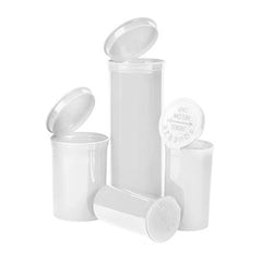Pop Top 60 Dram Plastic Vials Case of 75