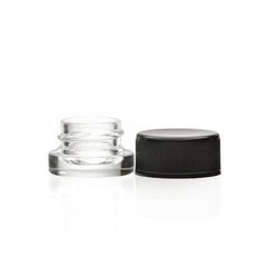 5mL Clear Glass Child Resistant Jar Container