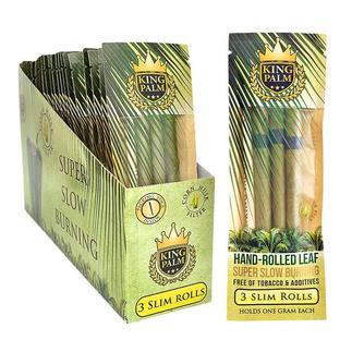 King Palm - 3 Slim Rolls - 1g - 24pk Display